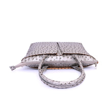 Load image into Gallery viewer, 2 Pocket Ostrich Tote