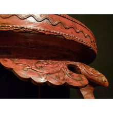Load image into Gallery viewer, Antique Burmese Lacquer Footed Tray