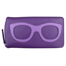 Load image into Gallery viewer, Genuine Leather Eyeglass/Sunglass Case w/ Zipper
