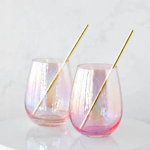 Luster Stemless Wine Glass Two Pair