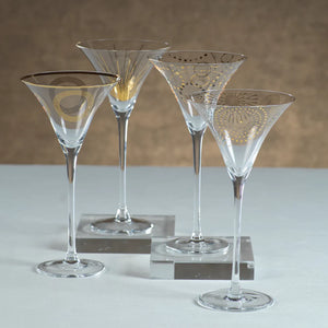 Celebration Martini Glasses Two Pair