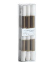 Load image into Gallery viewer, Festive Striped Taper Candles Set of 6
