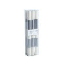 Load image into Gallery viewer, Festive Striped Taper Candles Set of 6

