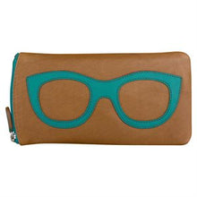 Load image into Gallery viewer, Genuine Leather Eyeglass/Sunglass Case w/ Zipper
