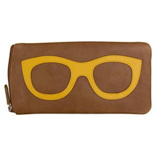 Load image into Gallery viewer, Genuine Leather Eyeglass/Sunglass Case w/ Zipper
