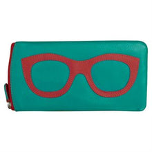 Load image into Gallery viewer, Genuine Leather Eyeglass/Sunglass Case w/ Zipper
