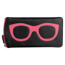 Load image into Gallery viewer, Genuine Leather Eyeglass/Sunglass Case w/ Zipper
