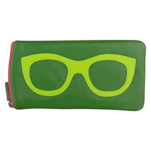 Load image into Gallery viewer, Genuine Leather Eyeglass/Sunglass Case w/ Zipper

