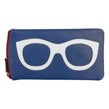 Load image into Gallery viewer, Genuine Leather Eyeglass/Sunglass Case w/ Zipper
