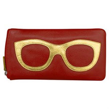 Load image into Gallery viewer, Genuine Leather Eyeglass/Sunglass Case w/ Zipper
