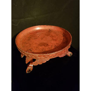 Antique Burmese Lacquer Footed Tray