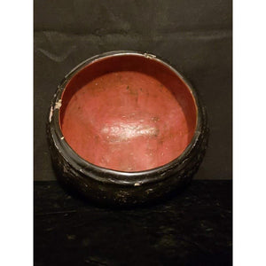 Burmese Lacquer Rattan Bowl