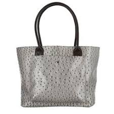 Front Pocket Vegan Ostrich Tote