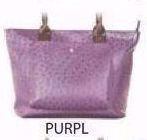 Front Pocket Vegan Ostrich Tote